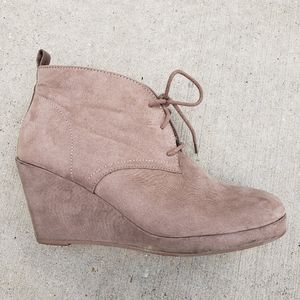 Dolce Vita Blush Wedge Bootie